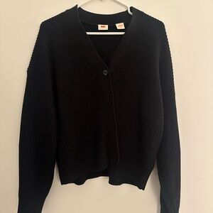 Levi's Black Button-Up Cardigan